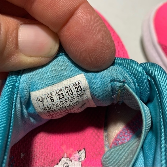 Skechers comfy Flex 2.0 Rainbow Delight Slip on Girls Sneakers size 7 Pink - Picture 8 of 9